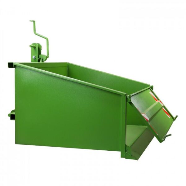 Benne 3 points pour tracteur - dispositif de bascule - 1200 S vert